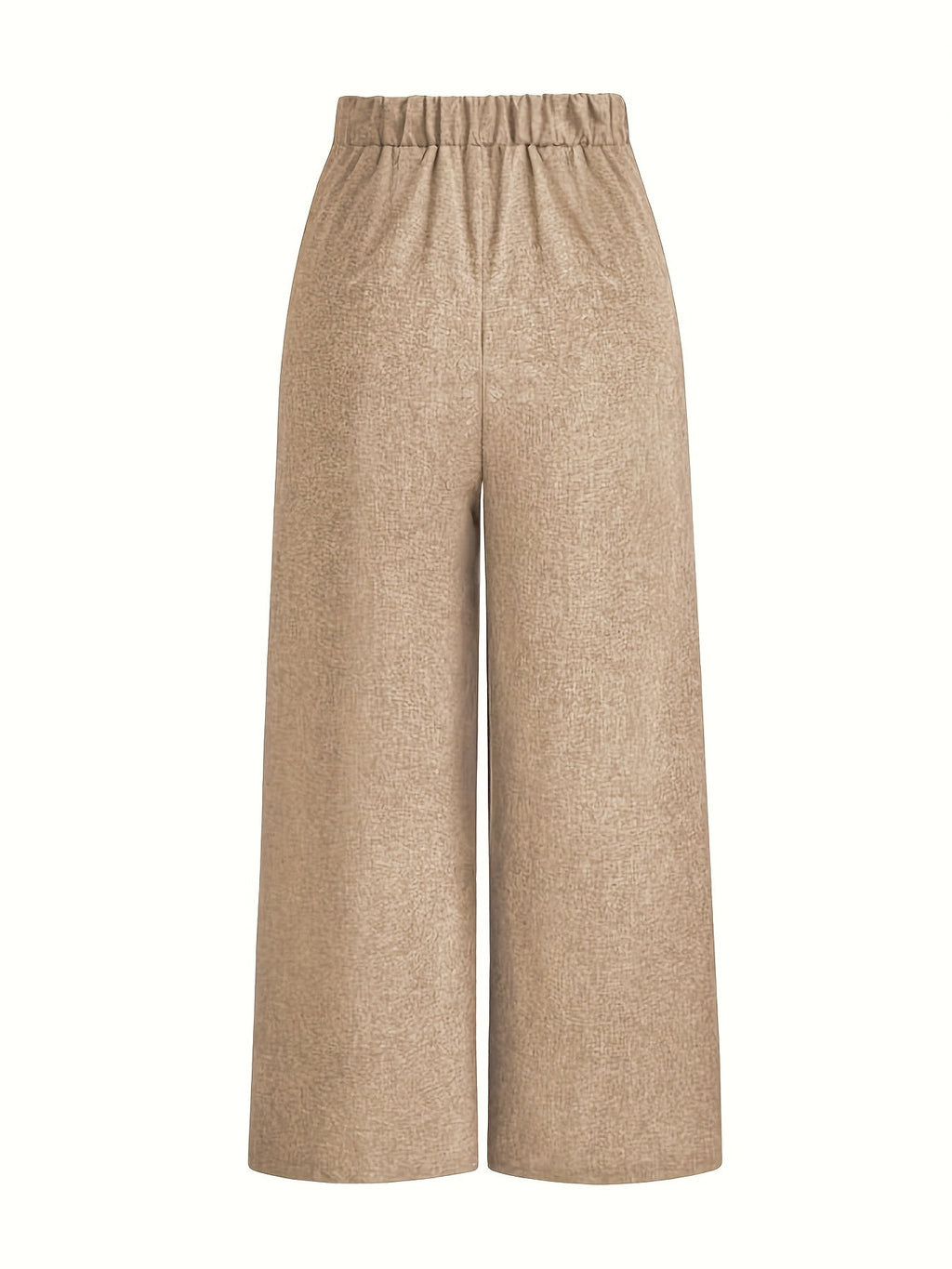 Pantalon Large Taille Haute Avec Plis Frontaux Pour Femme | Idéal Pour Usage Quotidien Et Professionnel