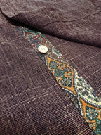 Chemise À Manches Longues Avec Détails Contrastés Et Fermeture À Boutons Pour Hommes | Idéale Pour Toutes Les Saisons