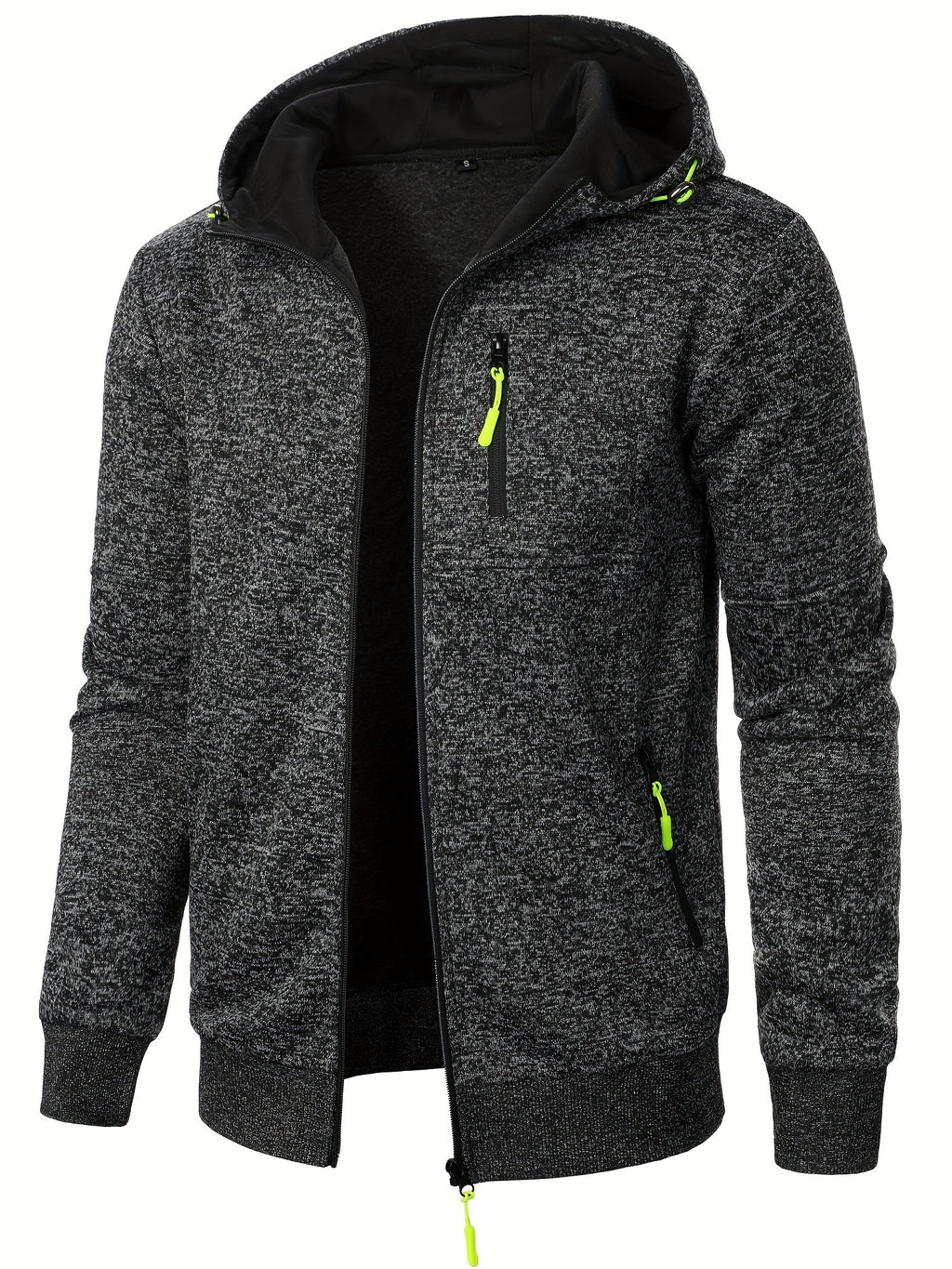 Veste Zippée À Capuche Avec Poches Multiples Pour Homme | Idéal Pour Usage Quotidien Et Activités Extérieures