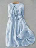 Robe Midi à Coupe Minimaliste pour Femme | Idéale pour Usage Quotidien et Occasions Décontractées