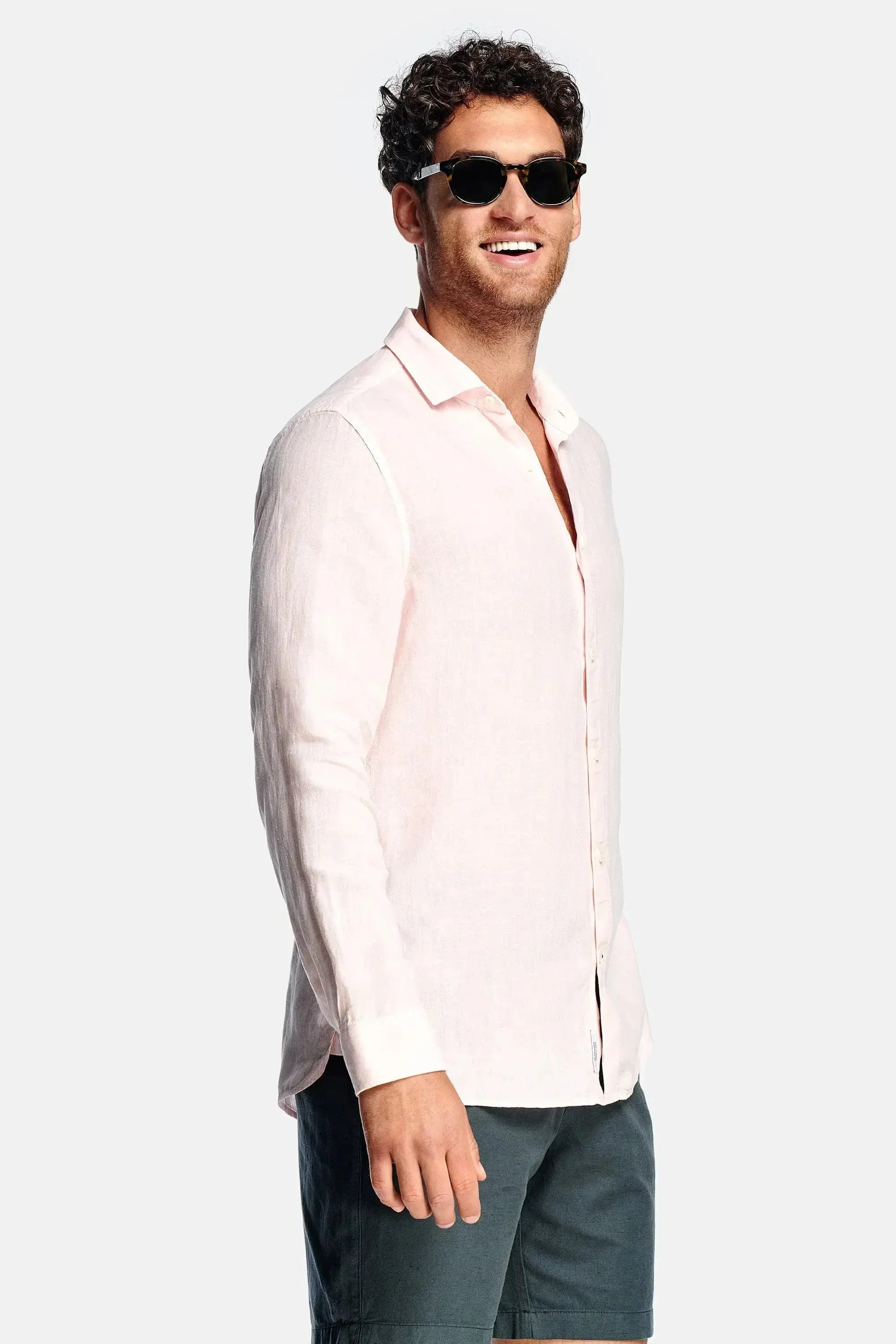 Chemise En Lin À Manches Longues Pour Homme | Idéal Pour Usage Quotidien