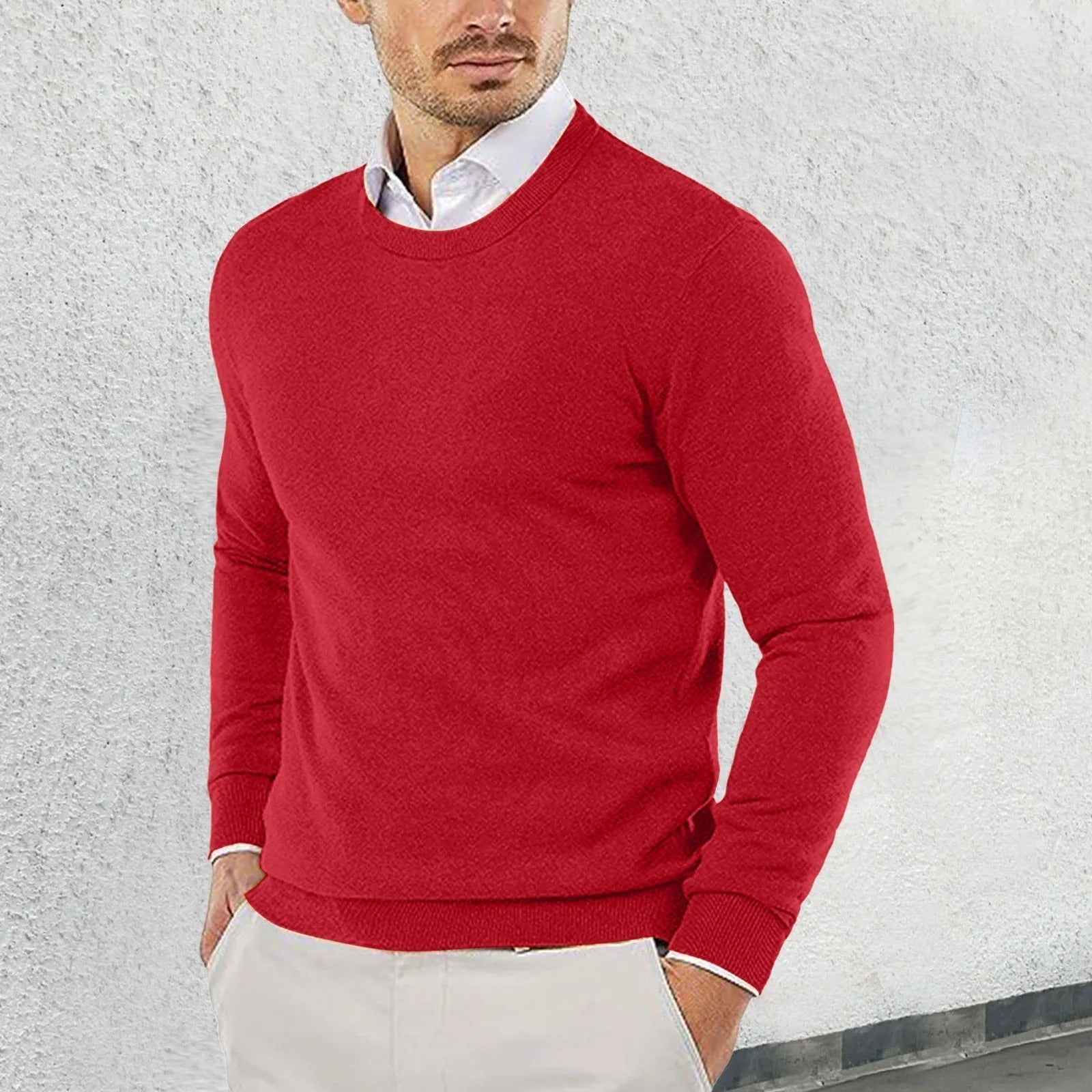 Pull À Col Rond Avec Coupe Ajustée Pour Adultes | Idéal Pour Toutes Saisons
