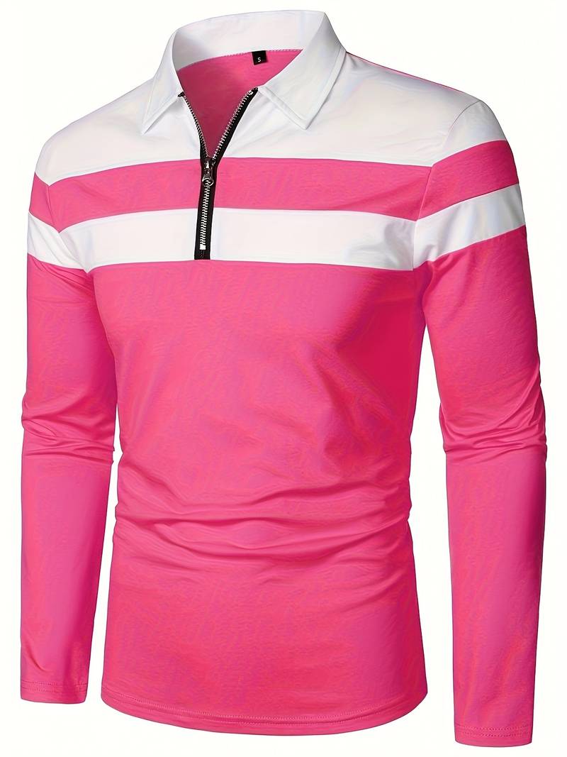 Polo À Manches Longues Avec Fermeture Zippée Pour Homme | Idéal Pour Un Usage Quotidien