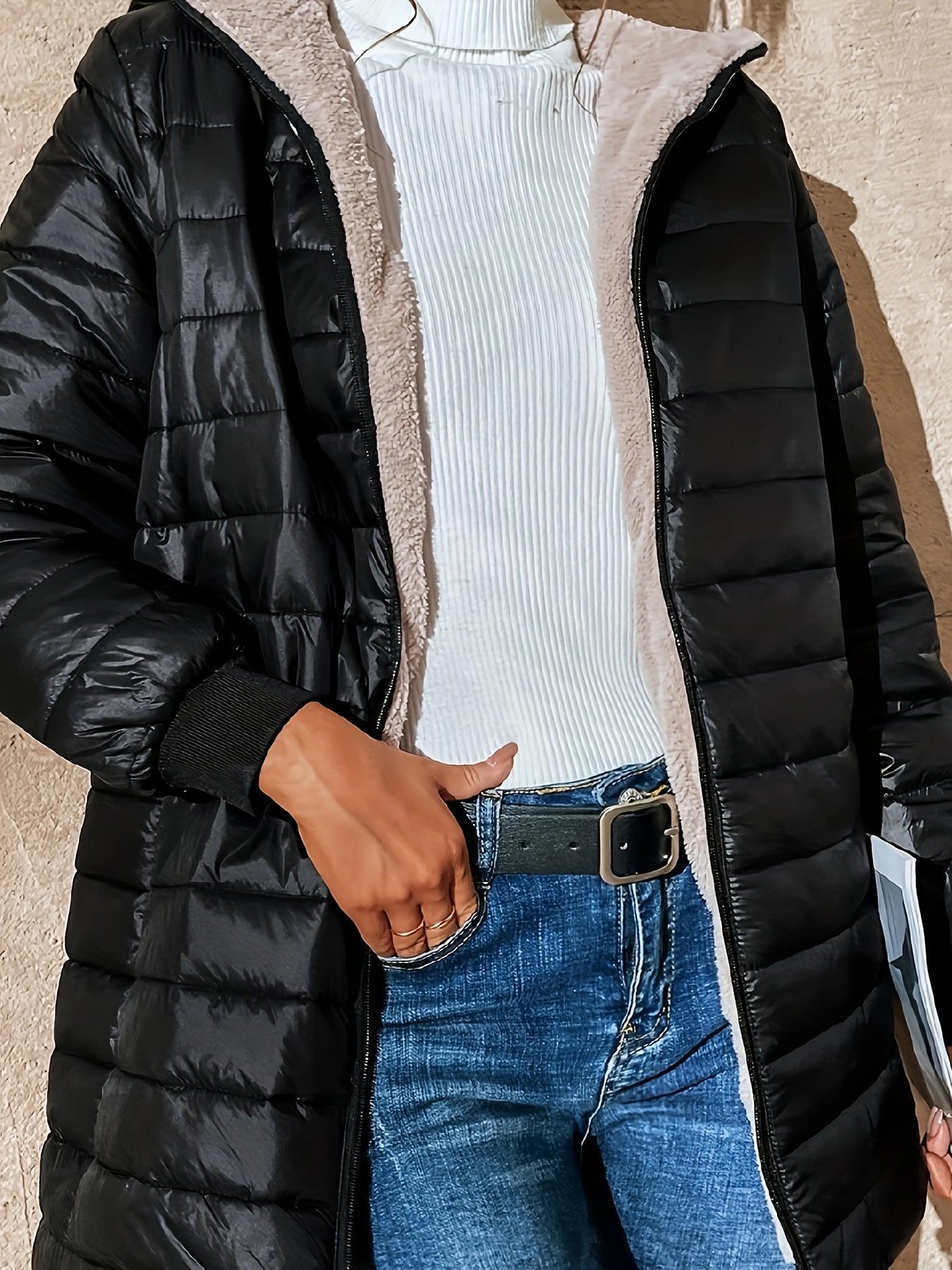 Veste Longue À Fermeture Zippée Pour Femme | Idéale Pour La Saison Froide