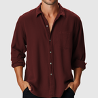 Chemise à Manches Longues avec Col Classique pour Homme | Idéale pour le Quotidien et les Occasions Décontractées