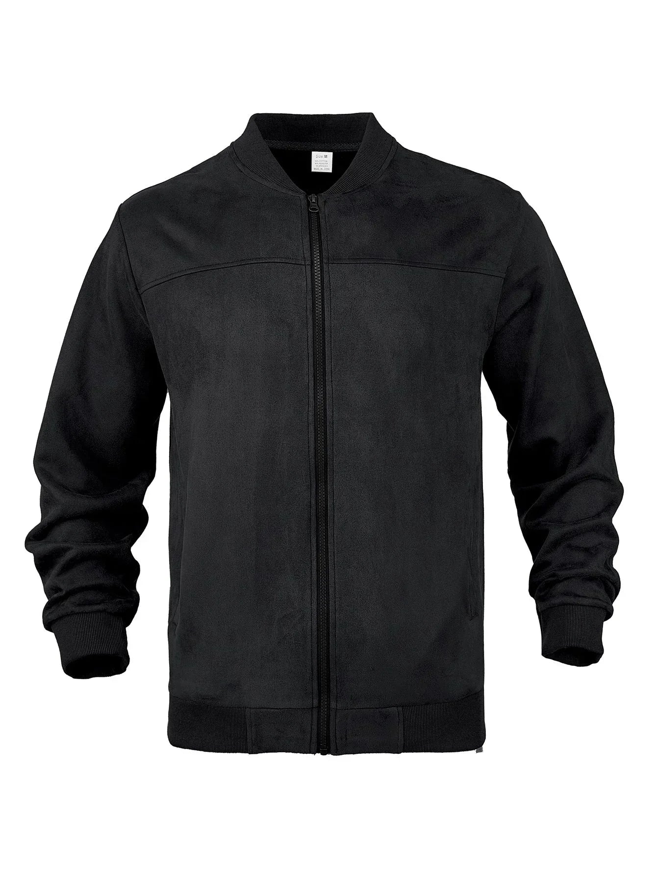 Blouson Zippé Avec Coupe Ajustée Et Col Rond Pour Homme | Idéal Pour Saisons Intermédiaires