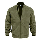 Blouson Zippé Avec Coupe Ajustée Et Col Rond Pour Homme | Idéal Pour Saisons Intermédiaires