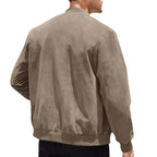 Blouson Zippé Avec Coupe Ajustée Et Col Rond Pour Homme | Idéal Pour Saisons Intermédiaires