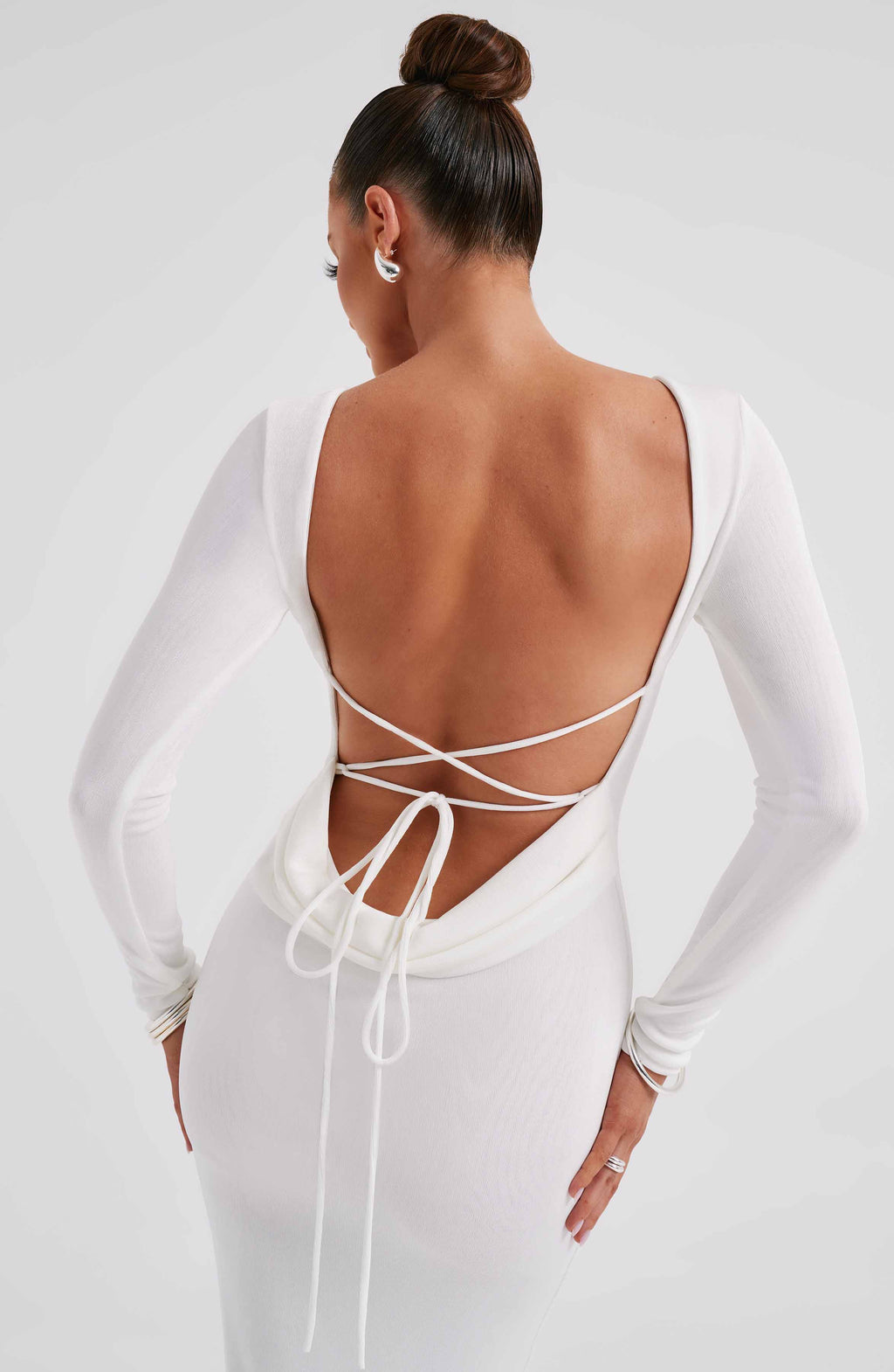 Robe Longue Ajustée Avec Encolure Bateau Et Fente Latérale Pour Femme | Idéal Pour Occasions En Soirée