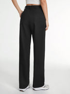 Pantalon Droit Uni Avec Coupe Régulière Pour Femmes | Idéal Pour Occasions Et Usage Quotidien
