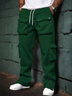 Pantalon Jogger Cargo Avec Taille Élastique Et Poches Multiples Pour Hommes | Idéal Pour Les Tenues Décontractées