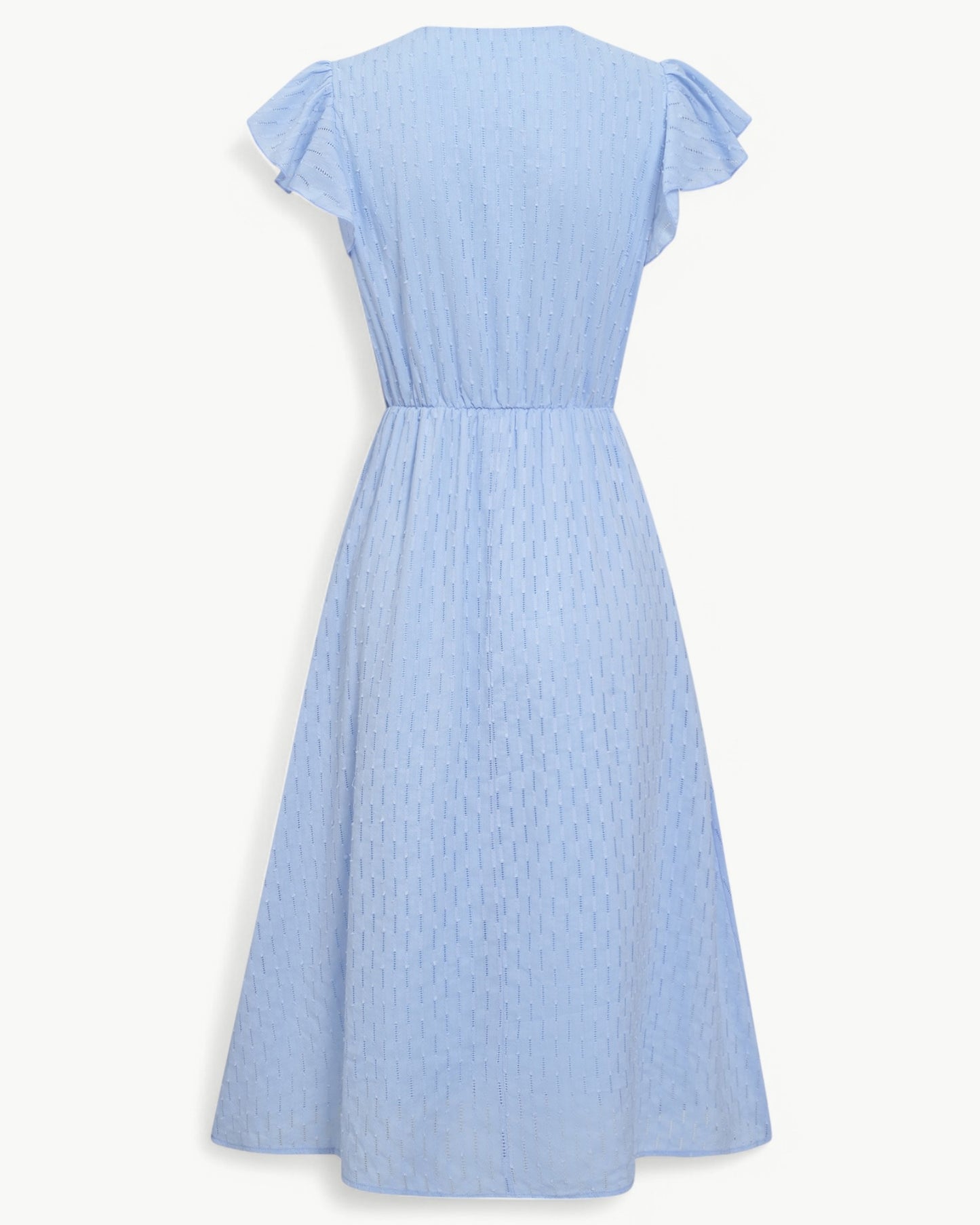Robe Midi Avec Manches À Volants Pour Femme | Idéal Pour Usage Quotidien Et Occasions