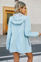 Veste Légère À Capuche Avec Taille Ajustable Pour Femme | Idéale Pour La Mi-Saison Et Les Sorties Quotidiennes