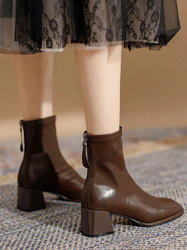 Bottes Avec Fermeture Zippée Pour Femmes | Idéales Pour Un Usage Quotidien