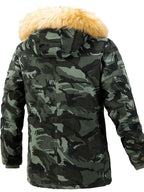 Veste d’Hiver Camouflage avec Capuche pour Homme | Idéale pour les Activités Extérieures en Hiver