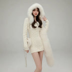 Robe Pull À Capuche pour Femme | Idéale pour Les Journées D’Hiver