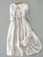 Robe Midi à Coupe Minimaliste pour Femme | Idéale pour Usage Quotidien et Occasions Décontractées