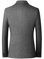 Blazer Slim-Fit avec Fermeture à Deux Boutons pour Homme | Idéal pour les Occasions Professionnelles et Formelles