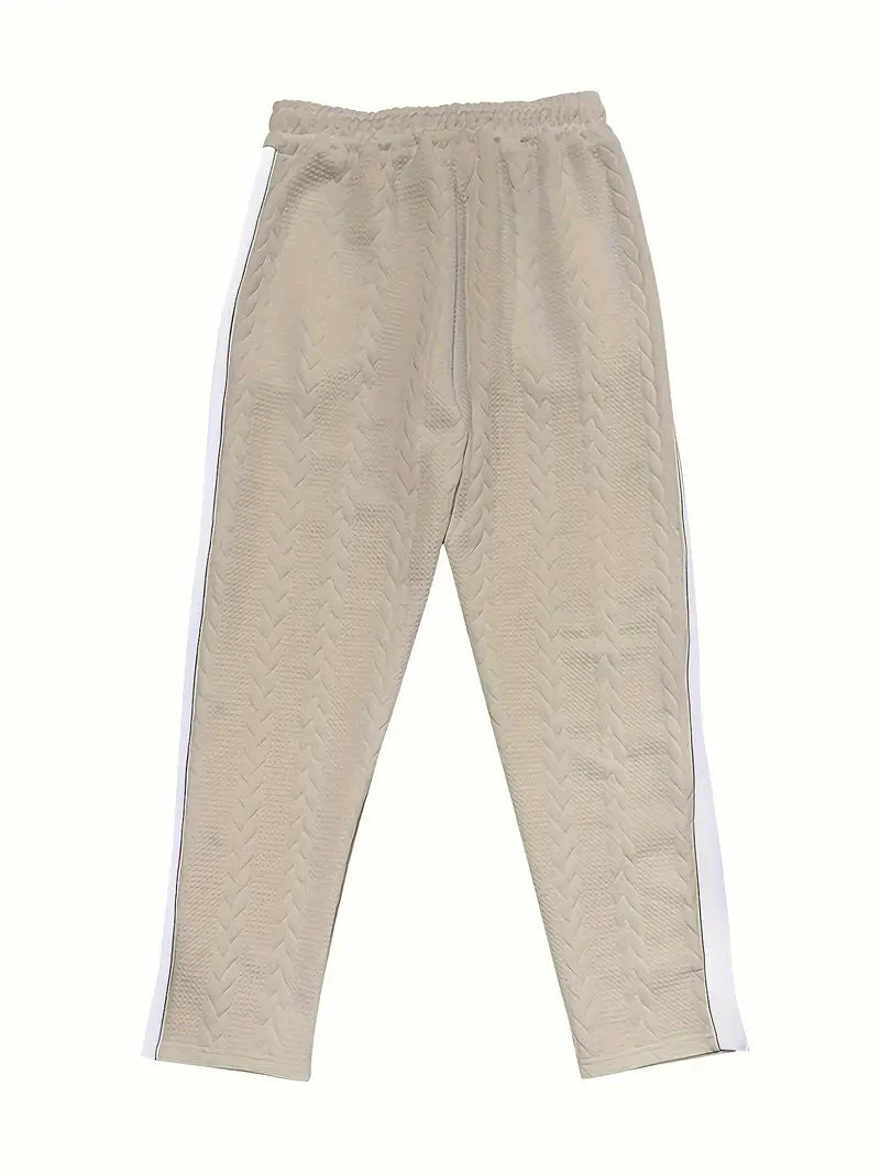 Pantalon Large avec Boutons Latéraux et Taille à Cordon pour Homme | Idéal pour un Usage Quotidien