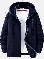 Sweat À Capuche Zippé Avec Cordon Pour Hommes | Idéal Pour L’Automne
