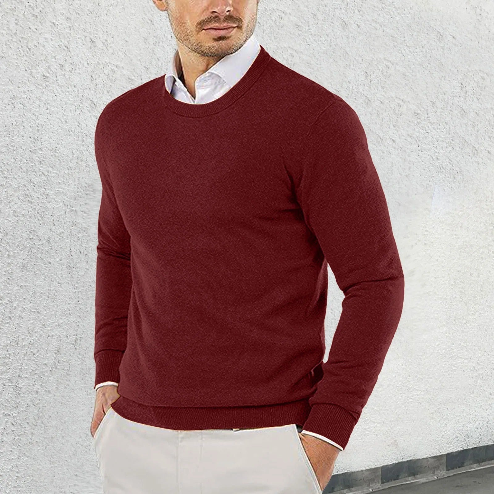 Pull À Col Rond Avec Coupe Ajustée Pour Adultes | Idéal Pour Toutes Saisons
