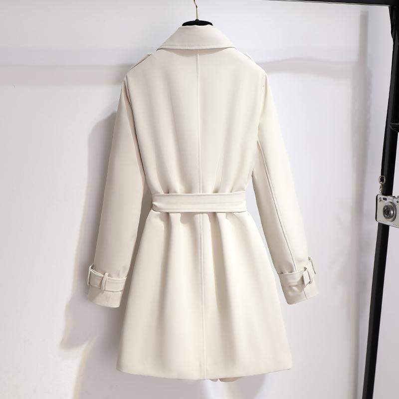 Trench-coat Avec Ceinture À La Taille Et Col À Revers Pour Femme | Idéal Pour Usage Quotidien Et Occasions Formelles