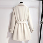 Trench-coat Avec Ceinture À La Taille Et Col À Revers Pour Femme | Idéal Pour Usage Quotidien Et Occasions Formelles