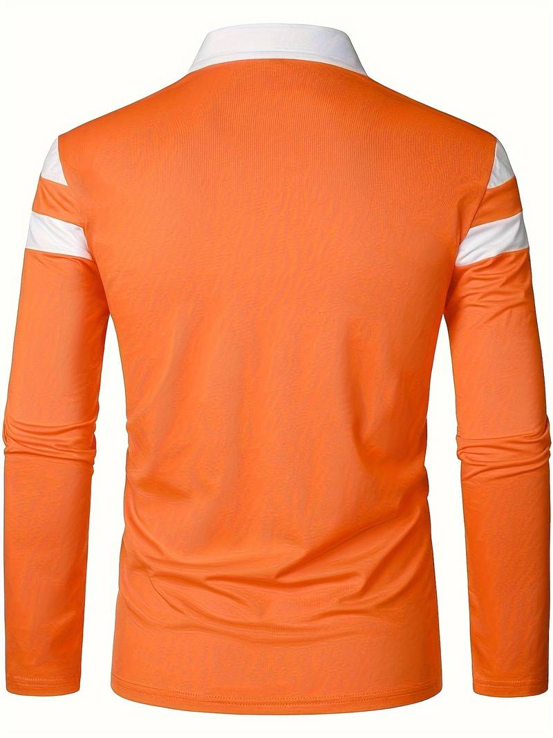 Polo À Manches Longues Avec Fermeture Zippée Pour Homme | Idéal Pour Un Usage Quotidien