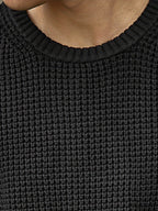 Pull À Texture Gaufrée Avec Col Rond Pour Homme | Idéal Pour Le Quotidien