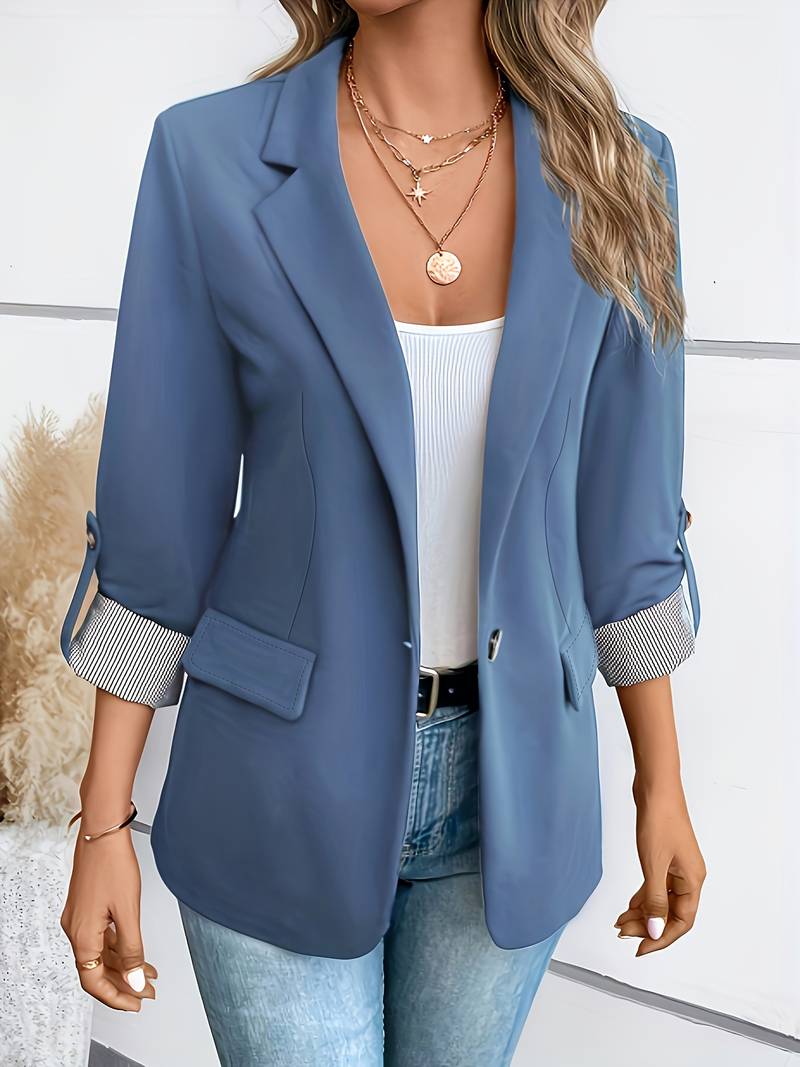 Blazer Structuré À Double Boutonnage Pour Femmes | Idéal Pour Travail Et Usage Quotidien