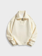 Pull-Over Homme à Demi-Fermeture Zippée pour Tenue Décontractée | Idéal pour la Mi-Saison