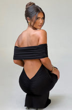 Robe Maxi Dos Nu Avec Coupe Fluide Pour Femme | Idéale Pour Événements Et Soirées