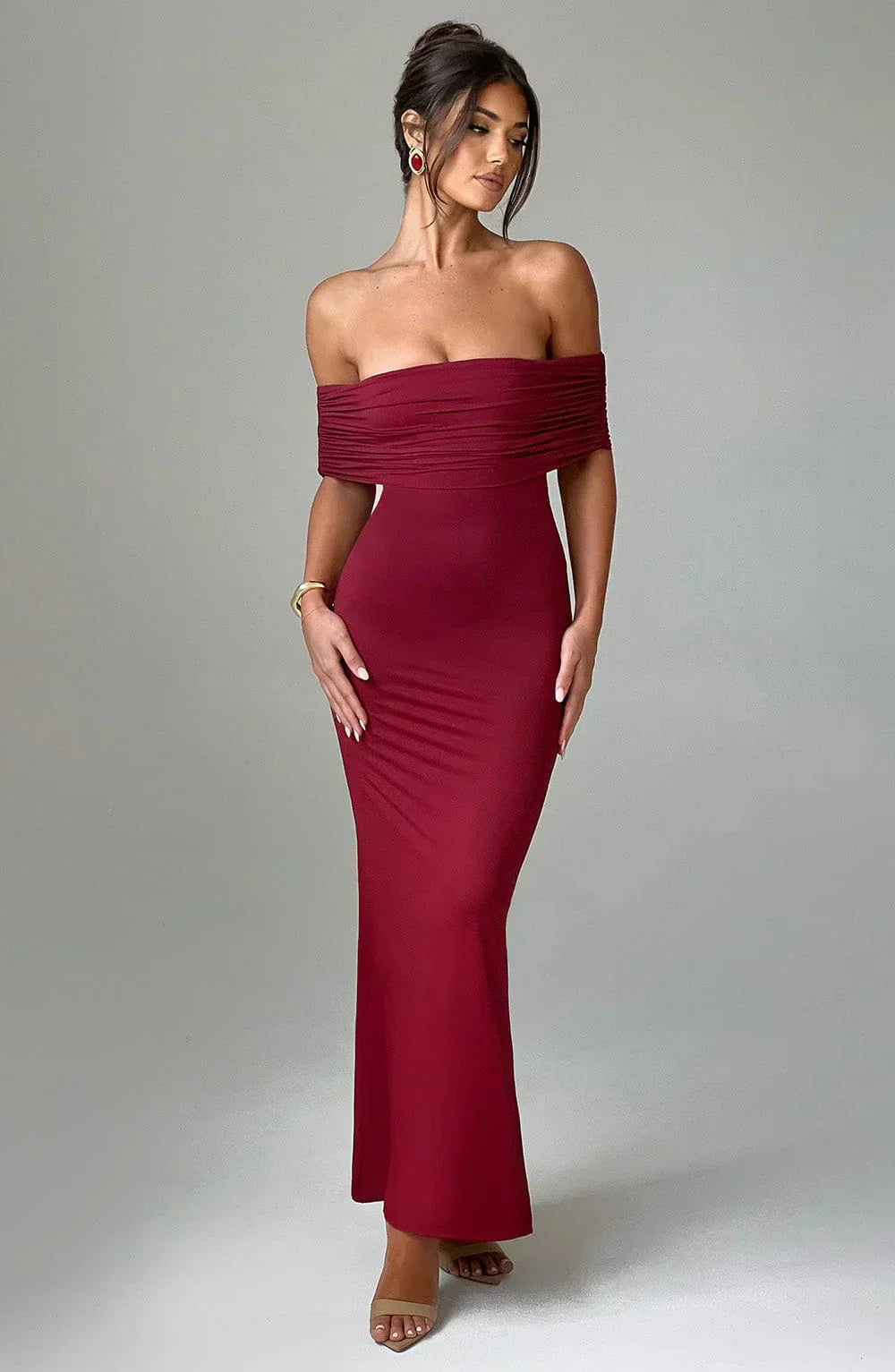 Robe Maxi Dos Nu Avec Coupe Fluide Pour Femme | Idéale Pour Événements Et Soirées