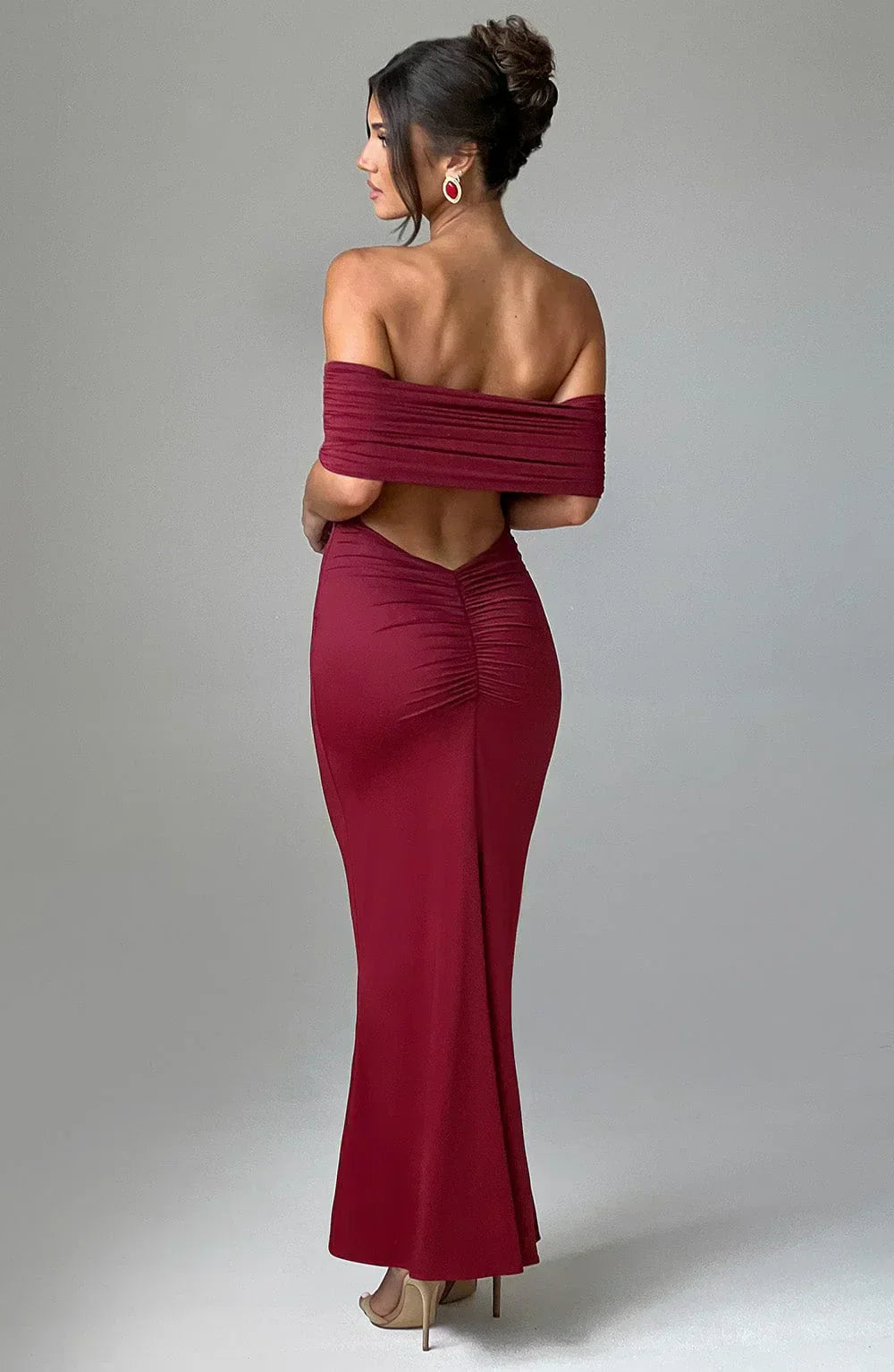 Robe Maxi Dos Nu Avec Coupe Fluide Pour Femme | Idéale Pour Événements Et Soirées