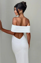 Robe Maxi Dos Nu Avec Coupe Fluide Pour Femme | Idéale Pour Événements Et Soirées