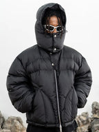 Veste Matelassée Longue avec Capuche pour Homme | Idéal pour la Saison Hivernale