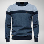 Pull En Maille À Motif Colour Block Avec Coupe Décontractée Pour Homme | Idéal Pour Le Quotidien Et Le Bureau