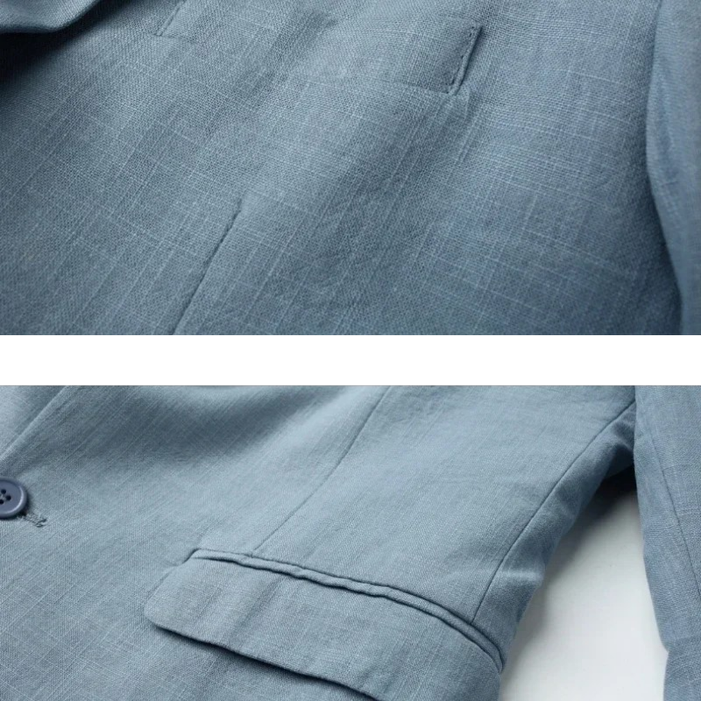 Blazer Pour Homme Avec Coupe Standard Et Teinte Claire Pour Adulte | Idéal Pour Saisons Chaudes Et Usage Polyvalent