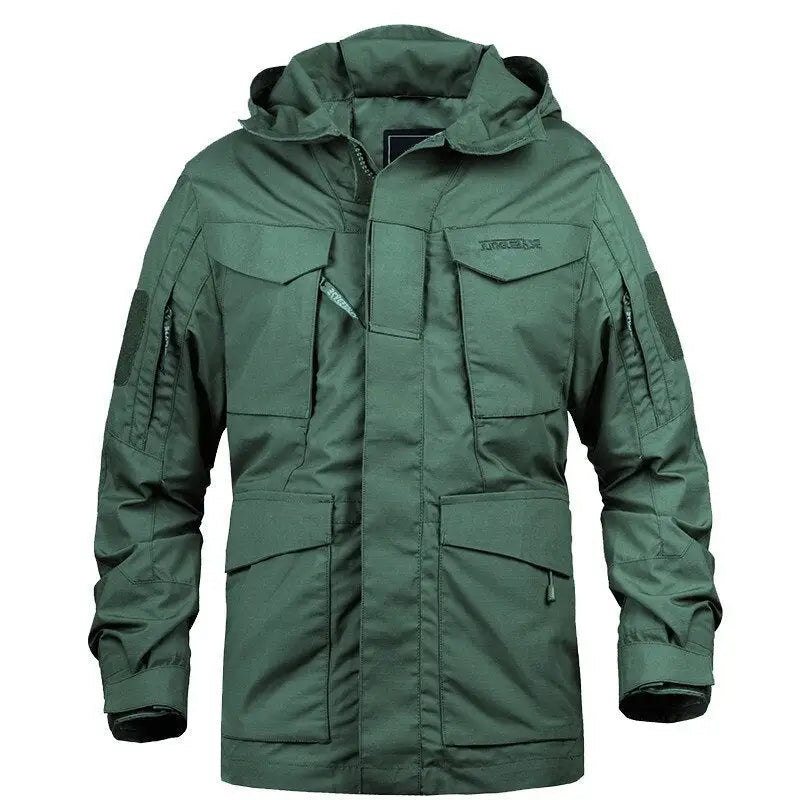 Blouson à Capuche avec Poches Multiples et Ajustement Latéral pour Hommes | Idéal pour l’Hiver