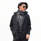 Blouson à Capuche avec Poches Multiples et Ajustement Latéral pour Hommes | Idéal pour l’Hiver