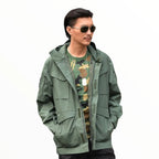 Blouson à Capuche avec Poches Multiples et Ajustement Latéral pour Hommes | Idéal pour l’Hiver