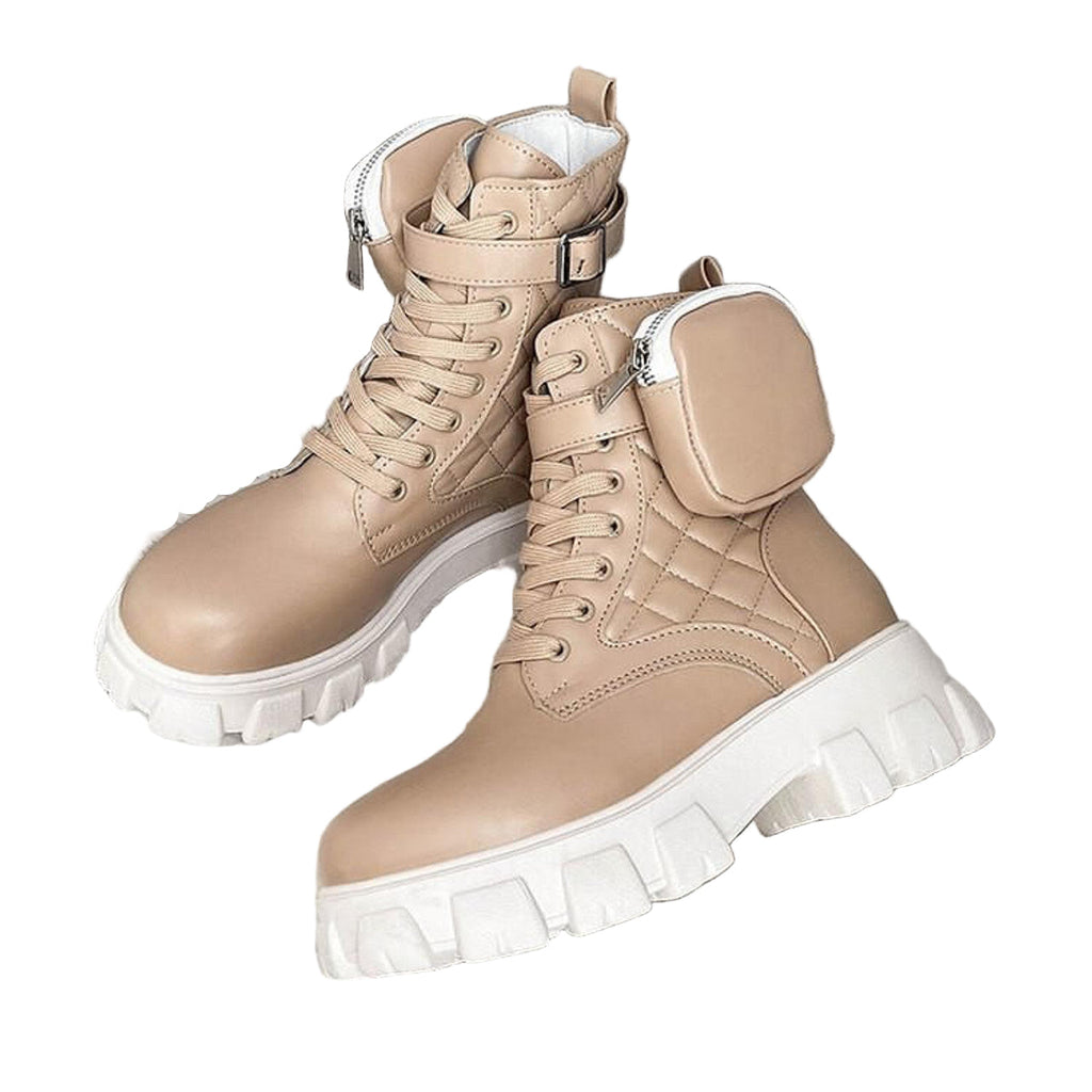 Bottes à Plateforme avec Semelles Épaisses pour Adultes | Idéales pour le Printemps et l’Automne