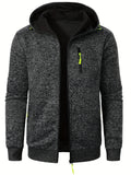 Veste Zippée À Capuche Avec Poches Multiples Pour Homme | Idéal Pour Usage Quotidien Et Activités Extérieures