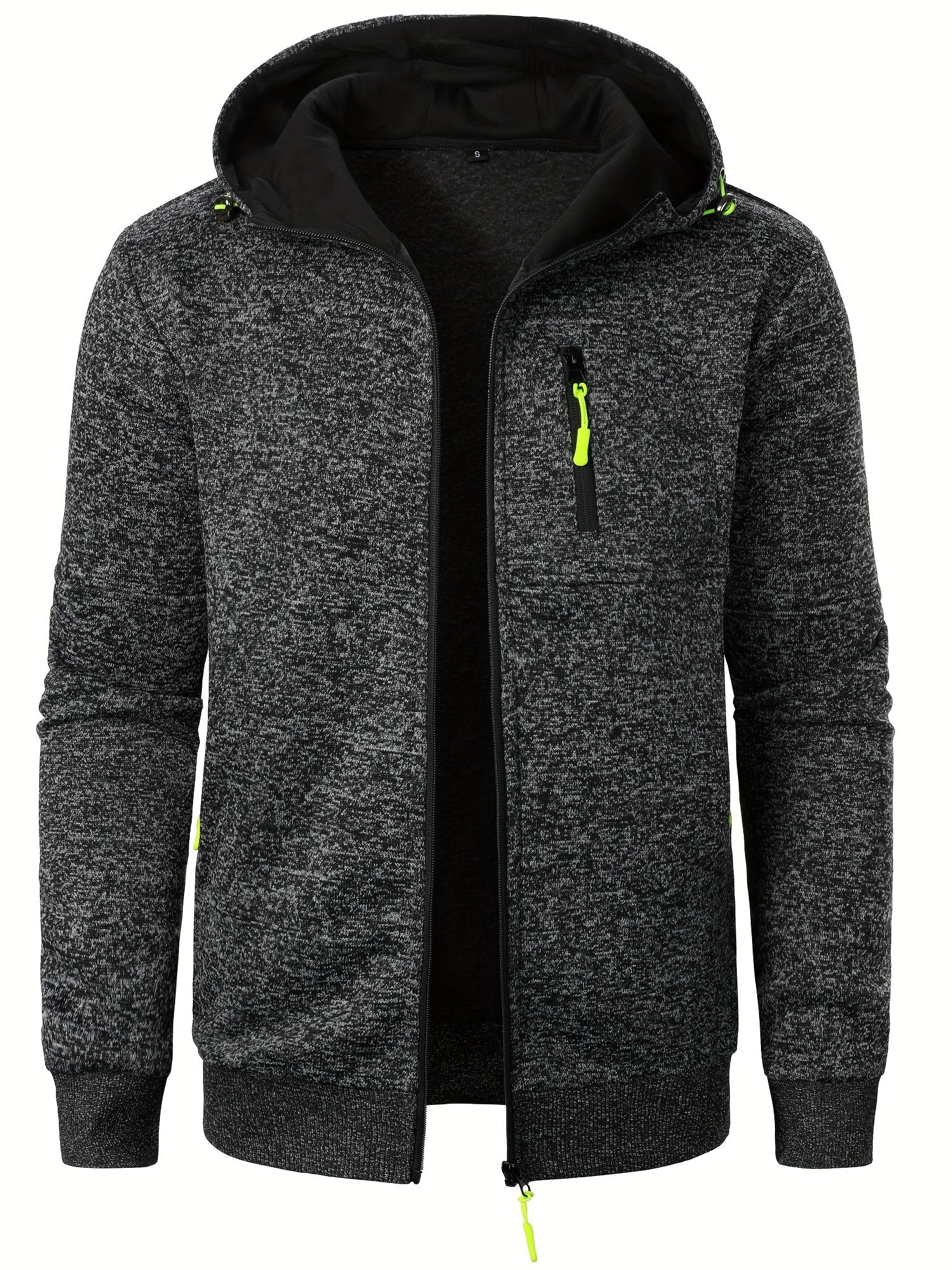 Veste Zippée À Capuche Avec Poches Multiples Pour Homme | Idéal Pour Usage Quotidien Et Activités Extérieures