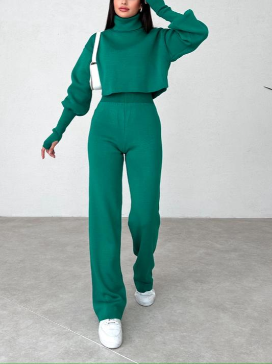 Ensemble Deux Pièces Avec Haut À Manches Longues Et Pantalon Pour Femmes | Idéal Pour Usage Quotidien Et Loisirs