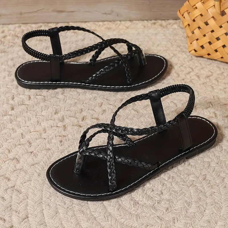 Sandales De Marche À Découpes Avec Fermeture À Sangle Pour Femmes | Idéal Pour L’été