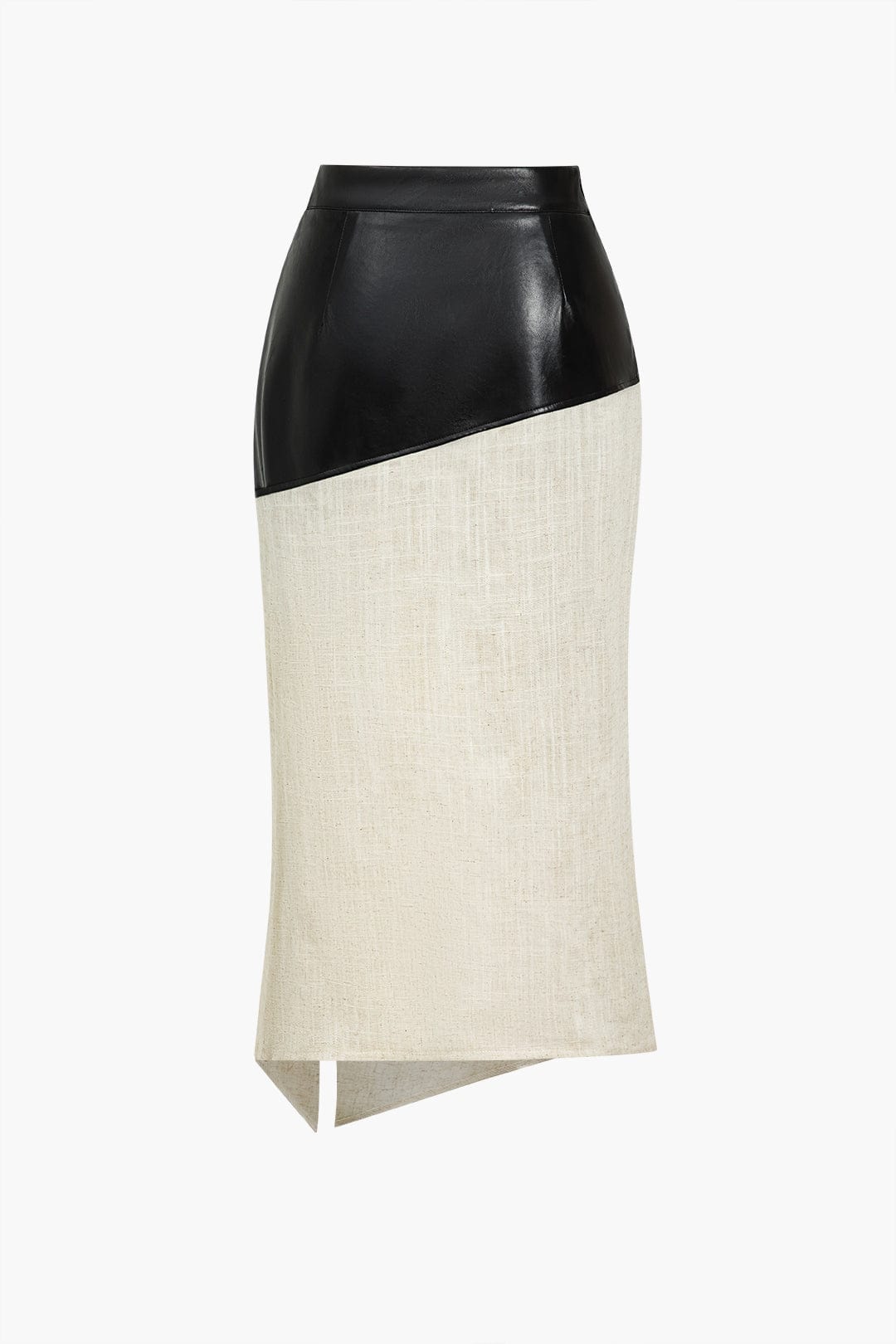 Jupe Midi Taille Haute Avec Fente Latérale Et Design Asymétrique Pour Femme | Idéale Pour Le Quotidien Et Les Occasions Planifiées