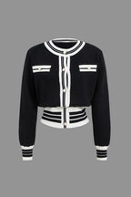 Ensemble Deux Pièces avec Cardigan Court et Pantalon Large pour Femme | Idéal pour le Quotidien et le Bureau