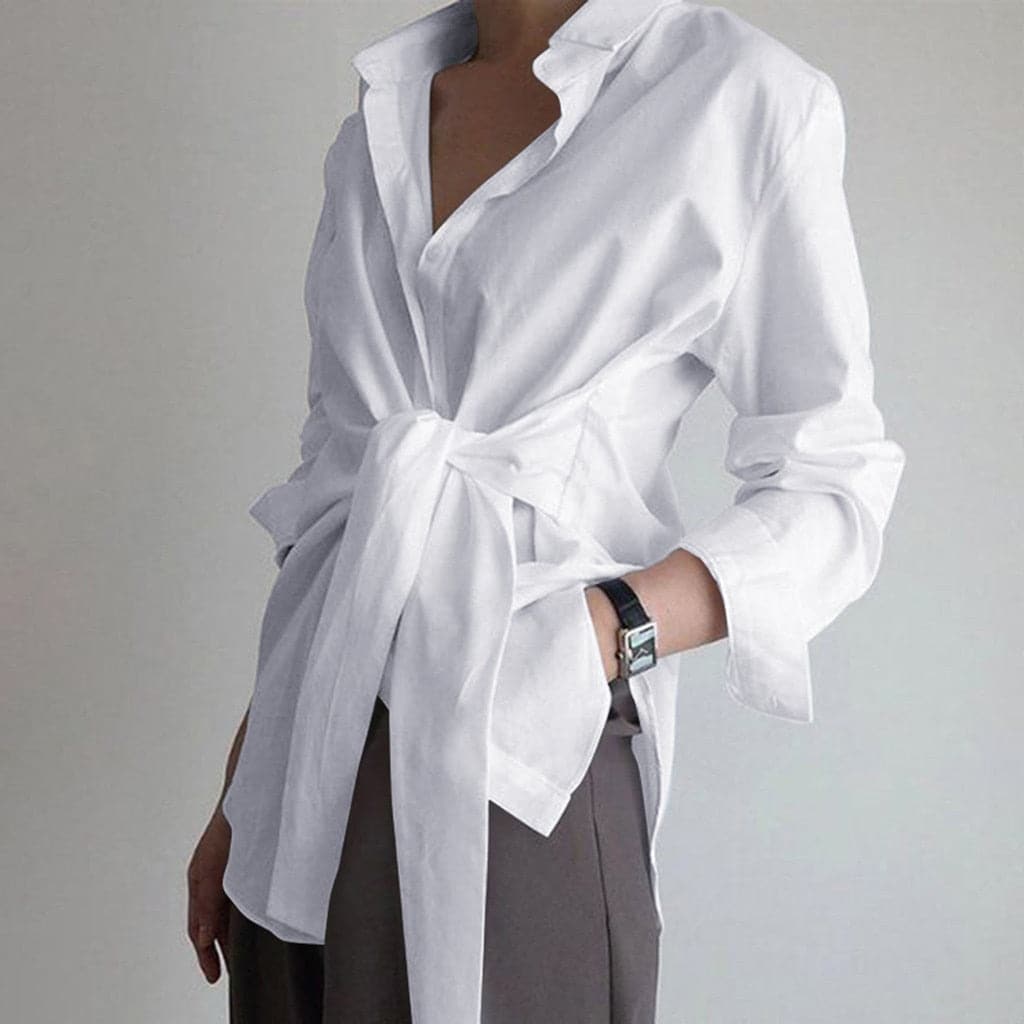 Blouse Oversize avec Fermeture à Boutons et Manches Longues pour Femme | Idéale pour un Usage Quotidien