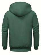 Sweat À Capuche Uni Avec Fermeture Zippée Pour Homme | Idéal Pour Un Usage Quotidien